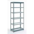 Global Equipment Heavy Duty Shelving 36"W x 12"D x 84"H With 6 Shelves - Wire Deck - Gray 717405